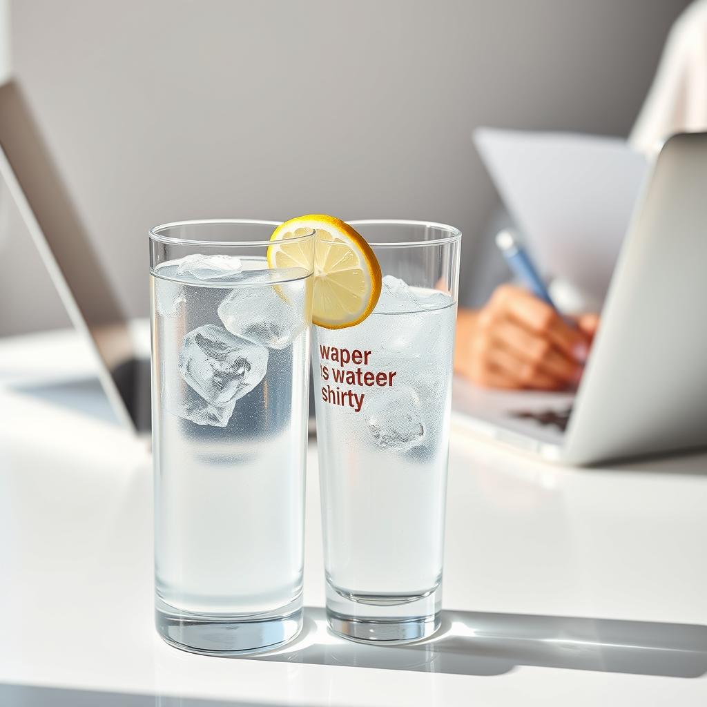 image Pessoa enchendo um copo com água de uma jarra, com frutas cortadas ao lado, simbolizando hidratação refrescante e natural.